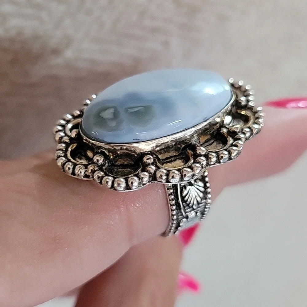 OWYHEE OPAL STATEMENT RING - Picture 5 of 5
